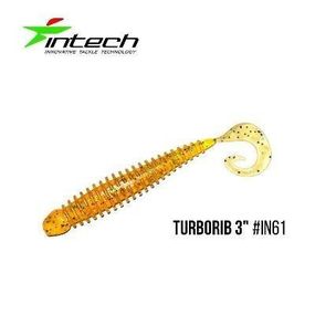Силиконовая приманка, Съедобный силикон Intech Интеч Turborib 3"7 шт IN61