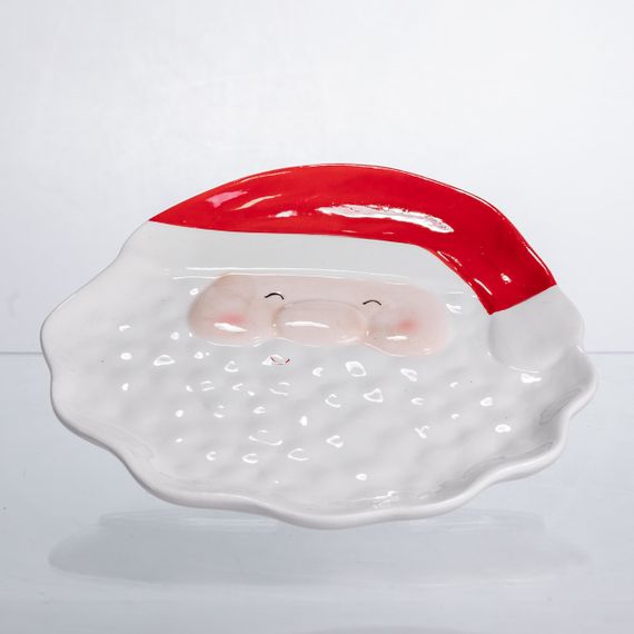 Блюдо сервірувальне новорічне Santa Claus 21*21,5 см з порцеляни CR-1-32 | Зображення 2