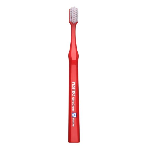 Зубна щітка Pesitro 3180 Flossing, червона