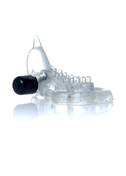 Ерекційне кільце - Dolphin Vibro CockRing Clear | Зображення 4