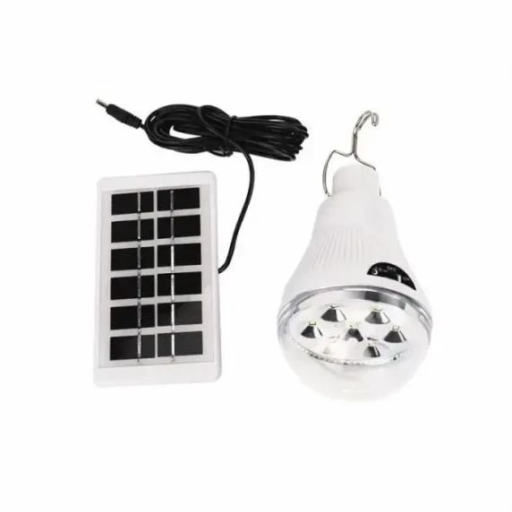 Лампа светодиодная аккумуляторная VHG CL-028 с солнечной панелью 10Вт 5600K 6В Led Solar Emergency Bulb(8423)