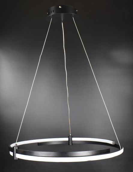 Люстра світлодіодна підвісна LED світильник для квартири на стелю лед 26744 Чорний 40-200х65х65 см. | Зображення 4