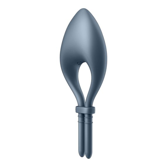 Эрекционное смарт кольцо с вибрацией Satisfyer Bullseye Connect App, серый sexstyle | Зображення 3