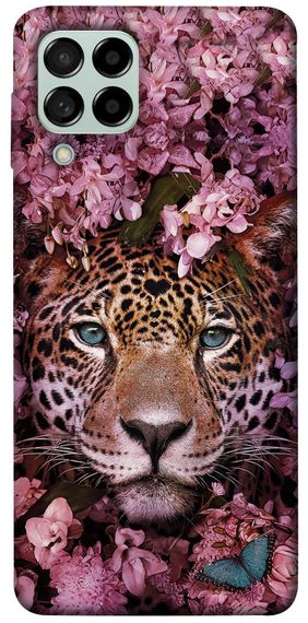 Чохол IBANAN Леопард у квітах для Samsung Galaxy M53 5G