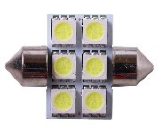 Лампа   диодная SV8.5-8   (белая, 6 кристаллов)