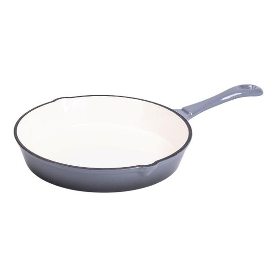 Набір чавунного посуду для приготування 3 каструлі та сковорода з емальованим покриттям Сірий HP-1-5 | Зображення 4