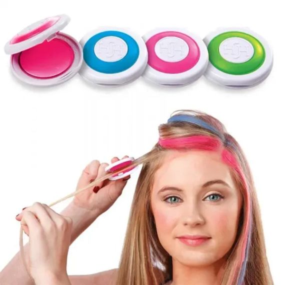 Цветные мелки для покраски волос Hot Huez 4 цвета | Зображення 2