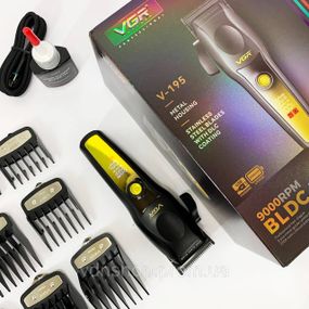 Перезаряжаемый набор для стрижки волос VGR, Электробритва для стрижки головы, Триммер беспроводной CI-15