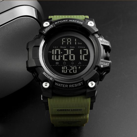 Чоловічий годинник Skmei 1384 Black-Military Wrisband | Зображення 2