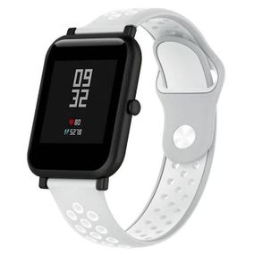 Спортивный ремешок Primo Perfor Sport для часов Xiaomi Amazfit Bip/Bip Lite/Amazfit Bip GTS - Grey&White