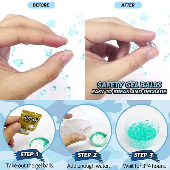 Пістолет на гідрогелевих кульках (орбізах) Gel Energy XS-873 Grey | Зображення 7