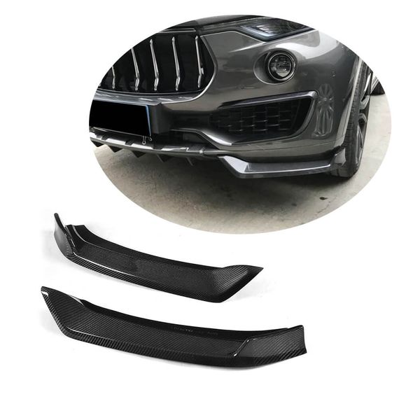 Накладки на передній бампер Flap (для Base/S, Карбон) для Maserati Levante 2016- рр