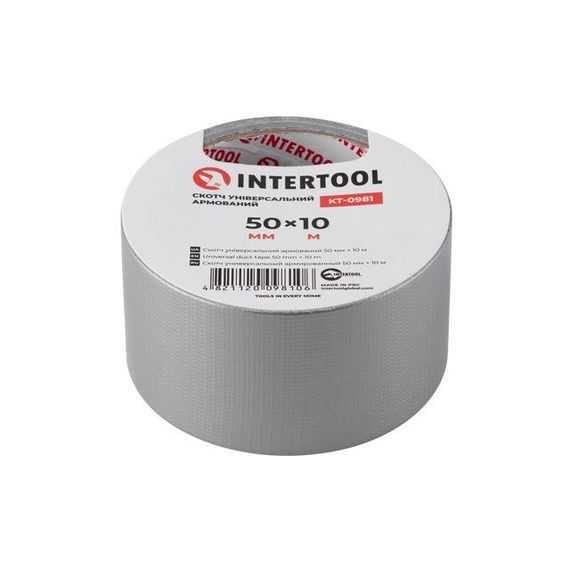 Скотч універсальний армований 10 м, 50 мм INTERTOOL KT-0981 | Зображення 1