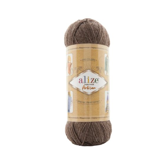 Alize Artisan Superwash, коричневий 240