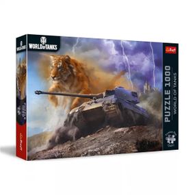 Пазли "World of Tanks: Тигр II" 1000 елементів Premium Plus, 12089 Trefl, в коробці (5900511120899)