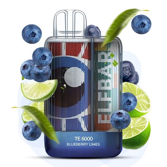 Elf Bar TE6000 5%. Чорниця Лайм (Blueberry Lime)