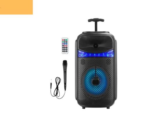 Портативная колонка XPRO RX-8188 чемодан 10Вт, USB, SD, FM радио, Bluetooth, 1 микрофон, ДУ (MER-15670)