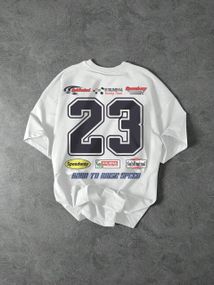 Футболка мужская с принтом повседневная L Белая