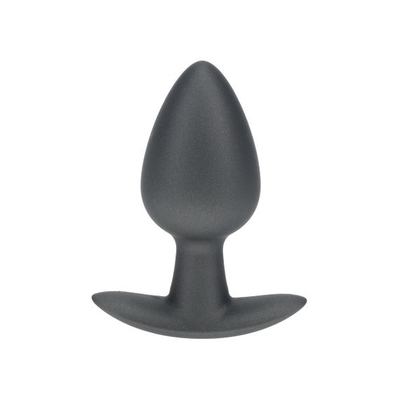 Анальна пробка Smooth Silicone Anal Plug - Medium - 3.1 / 7,9 cm - Gunmetal Sex Aura