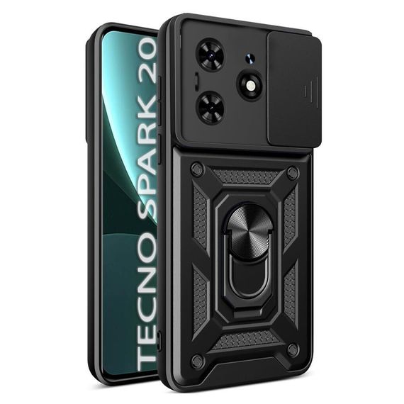 Чохол до мобільного телефона BeCover Military Tecno Spark 20 (KJ5n) Black (712168) | Зображення 4
