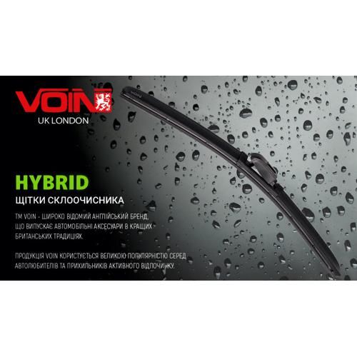 Щітки склоочисника гібридні VOIN 19"-480мм (TPX6M-19") HYBRID | Зображення 1