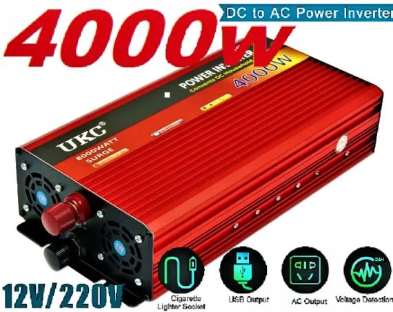 Преобразователь напряжения Power Inverter 4000W c 12V на 220 | Зображення 3
