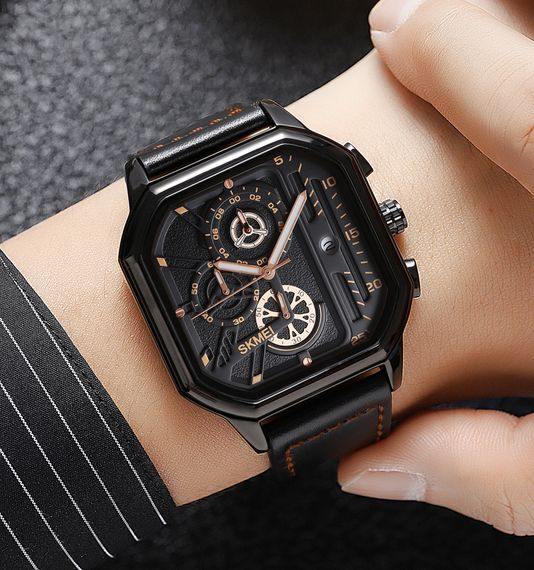 Чоловічий годинник Skmei 1963BKRG Black-Rose-Gold | Зображення 2