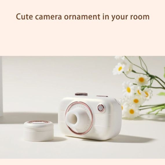 Смарт стимулятор 5-в-1 для клітора, сосків та точки G BeYourLover Alberta у вигляді фотоапарата, білий Sex Aura | Зображення 9