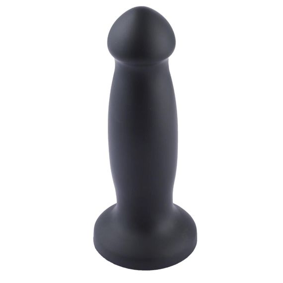 Силіконовий фалоімітатор для секс-машин Hismith 7.2" Black Silicone Anal Dildo, система KlicLok Sex Aura | Зображення 3