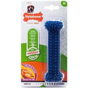 Игрушка для собак Nylabone Moderate Chew Dental Bone, 14.5 см