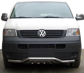 Нижняя губа волна-гриль ST007-1 (нерж) для Volkswagen T5 Multivan 2003-2010 гг