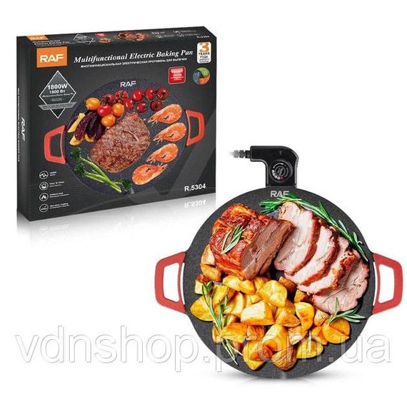 Електричний гриль для столу з притиском, Настільний гриль для приготування притискний ребристий AW-59 | Зображення 5