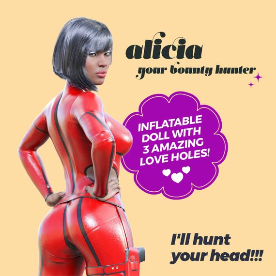 Секс-лялька з 3 отворами Crushious ALICIA The Inflatable Nurse, бежева, 155 см Sex Aura | Зображення 3