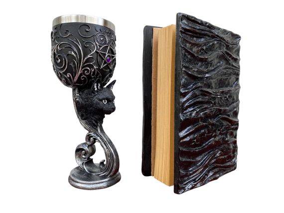 Подарунковий набір Келих 3D Кіт і Блокнот 3D «Книга, що дивиться у відповідь» | Зображення 1