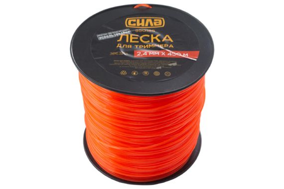 Леска для триммера Сила - 2,4 мм x 450 м "звезда" (550185)