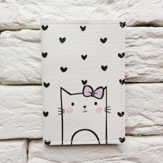 Обкладинка для ID-паспорту на 4 карти Мяу
