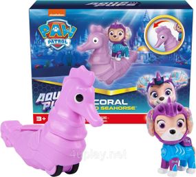 Щенячий патруль Аква пупс Корал и морской конек Оригинал Paw Patrol Aqua Pups Coral Seahorse Action Figures