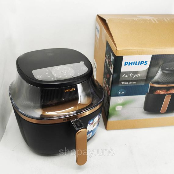 Электродуховка настольная с противнем PHILIPS, Аэрогриль для приготовления гриля, Аэрогриль для мяса QO-45 | Зображення 7