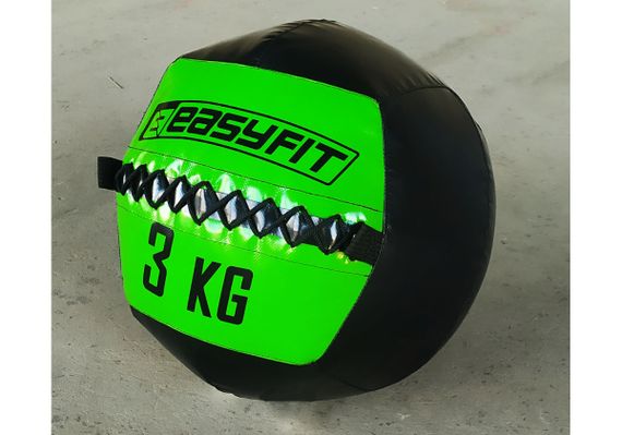 Медичний м'яч EasyFit Wall Ball медбол, волбол 3 кг (EF-WB-03) | Зображення 1