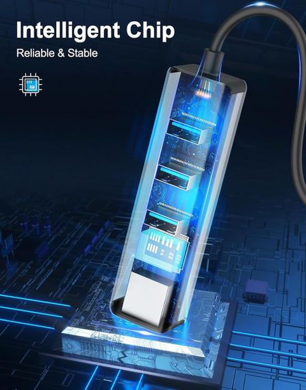 Мережевий адаптер USB, дротовий мережевий адаптер, адаптер YHEMI USB 3.0 RJ45 Gigabit Ethernet Adapter | Зображення 6