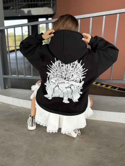 Худі мілітарі трон чорн | Зображення 3