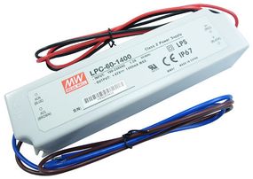 LPC-60-1400; 1400ма герметичний імпульсний драйвер (162.5 * 42.5 * 32мм)