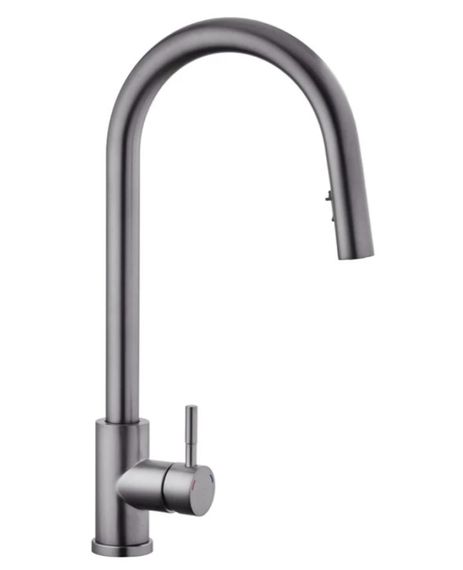 Змішувач для кухні з висувним виливом Kroner KRP Edelstahl Klassisch - PVD03915 (CV032283)