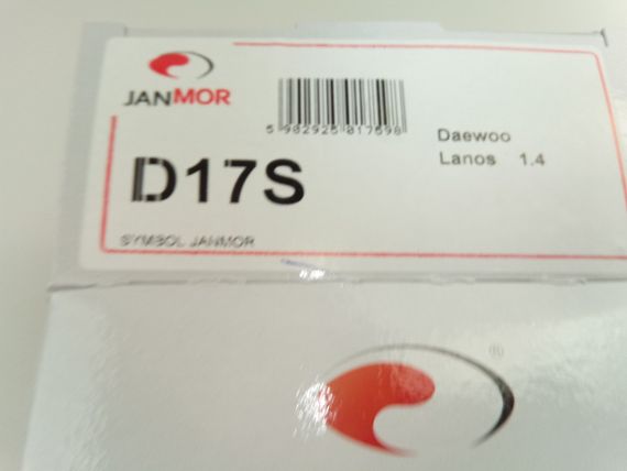 Дроти запалювання Lanos 1.4, JANMOR (D17S) короткі (307-3707080-10)