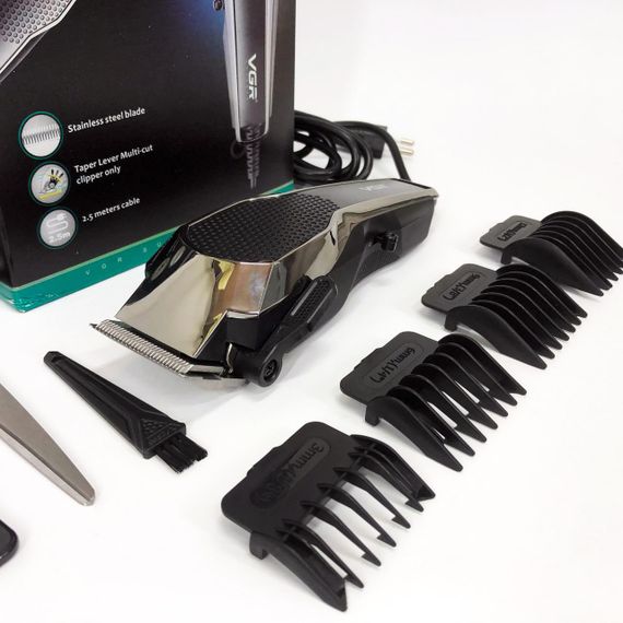 Машинка для стрижки с дополнительными насадками VGR, Машинка для стрижки посеченных волос KN-53 | Зображення 4