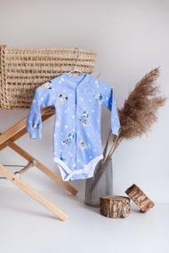 Боді з довгим рукавом інтерлок принт Париж