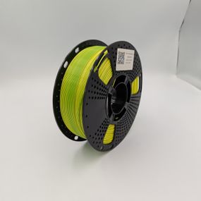 Опт и розн.Двухцветный филамент для 3D-принт. MT PLA+, 1.75 мм, жёлтый-зелёный, 1 кг (3DMT-PLA+1.75-01-YG)