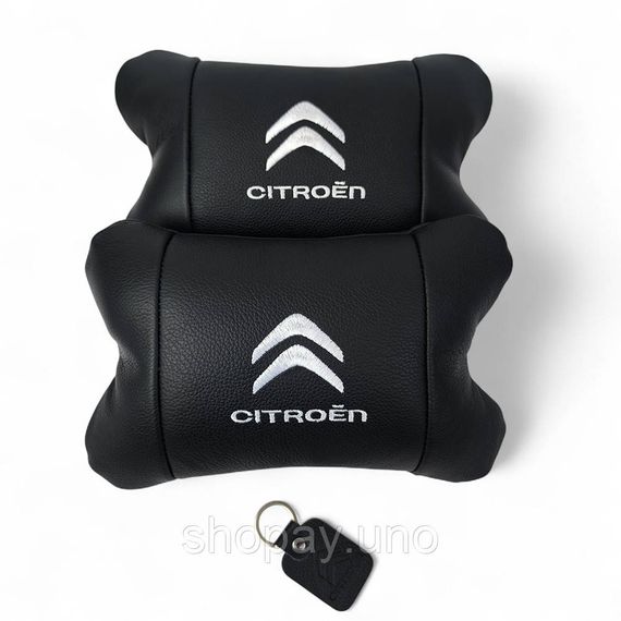 Подушка підголівник метелик Citroën, Подарунок подушка дорожня Дорожня під голову UL-49 | Зображення 2
