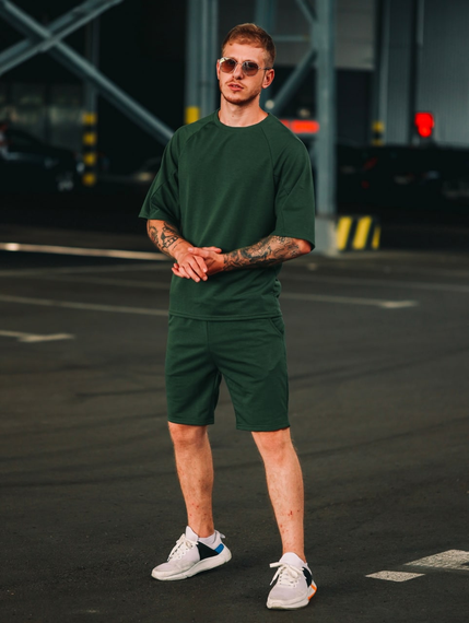 Комплект Оверсайз лето хаки S M