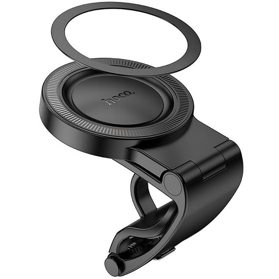 Автодержатель Hoco H60 Show ring magnetic (dashboard) Black | Зображення 3